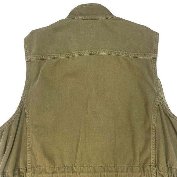 Lucky Brand Safari Utility Vest Women’s L Military Drawstring Waist Street Wear - Picture 6 of 14